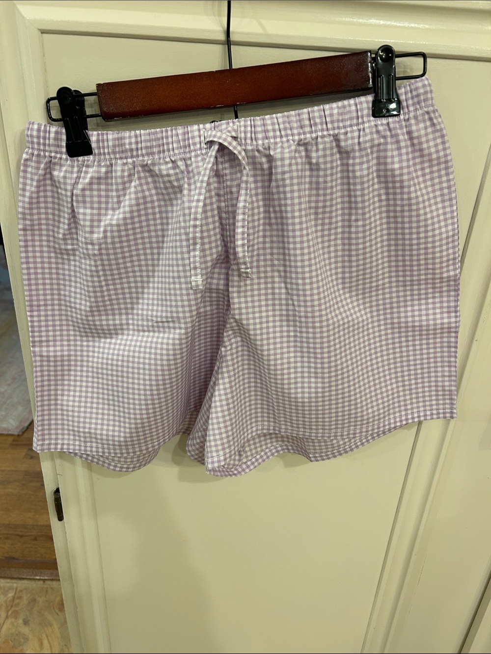 cit2 Lavender Gingham Short Pajama Set - Women's Sleepwear - Picture 7 of 9
